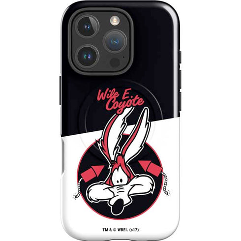 Looney Tunes Retro Wile E Coyote iPhone 16 Pro Magsafe Impact Case